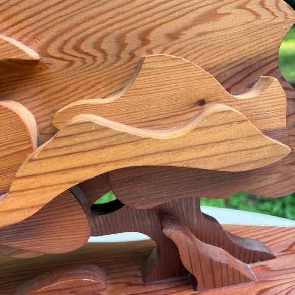 360' Handmade Signed by the artist " Windy" Wood Tree Sculpture - Picture 7 of 8